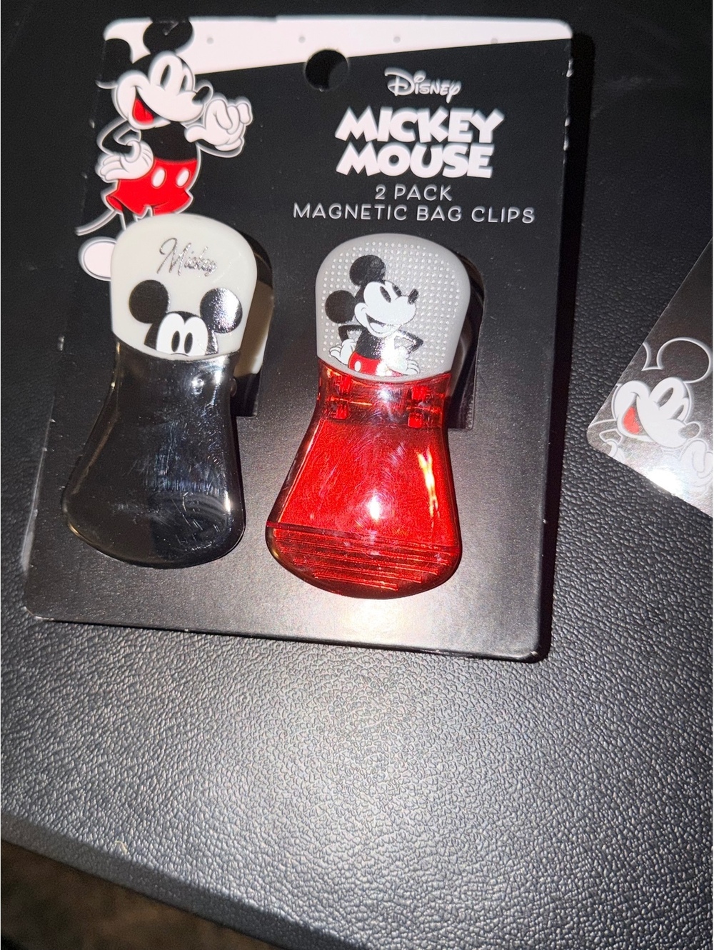 Disney Mickey Mouse 2 Pack Magnetic Bag Clips